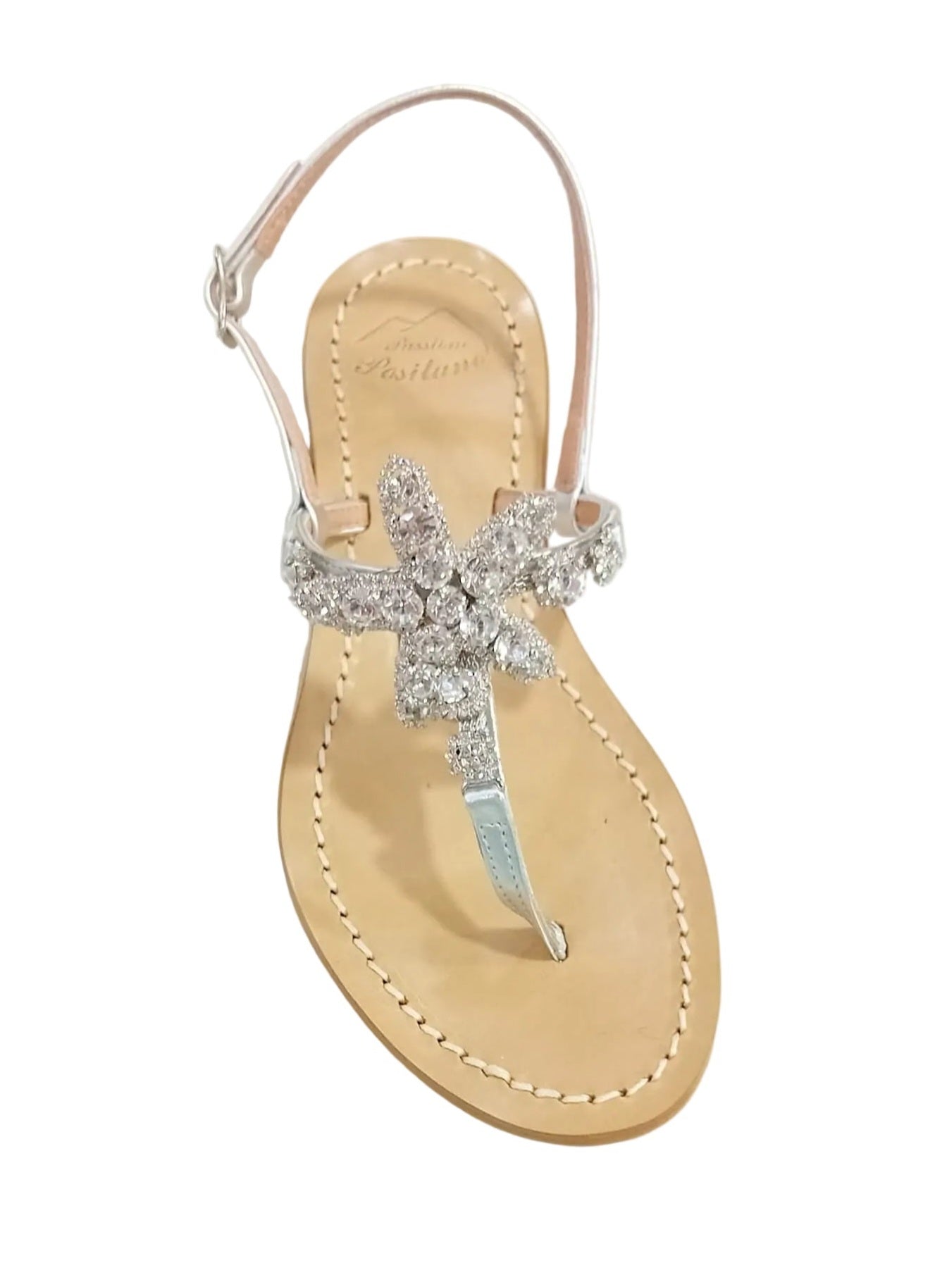 SANDALI MODA POSITANO INFRADITO STELLA STRASS