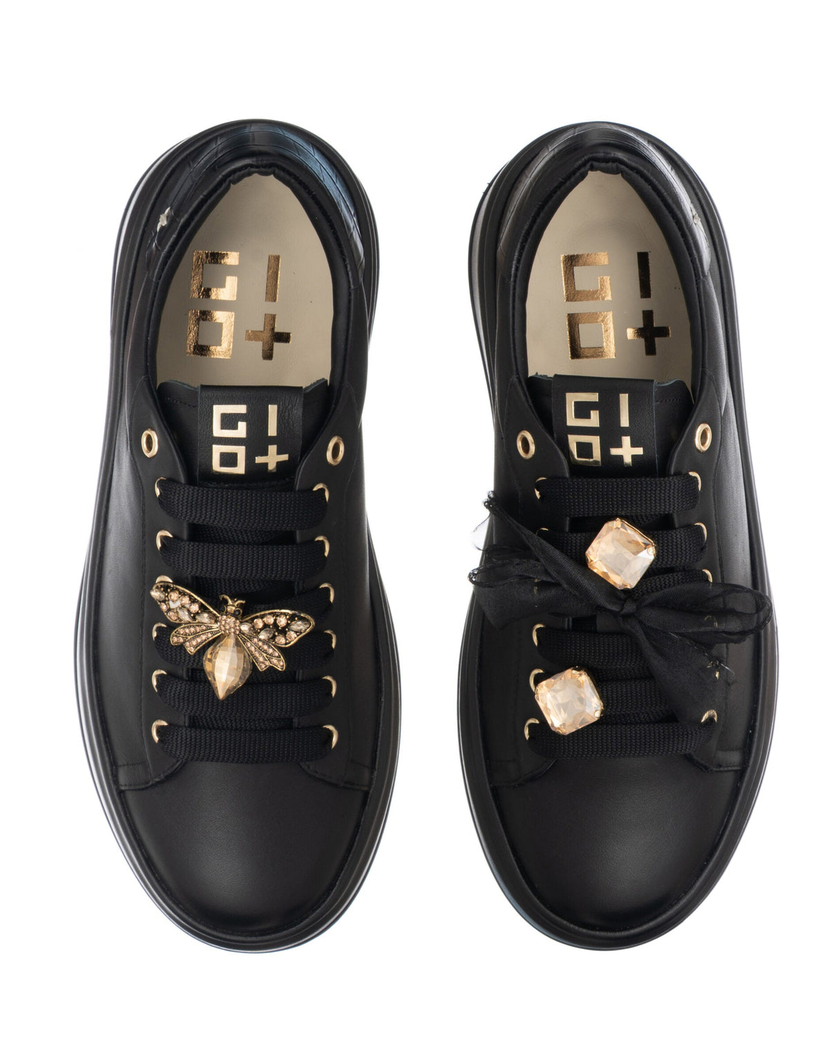 SNEAKERS PELLE GIO+ NERA CHARMS