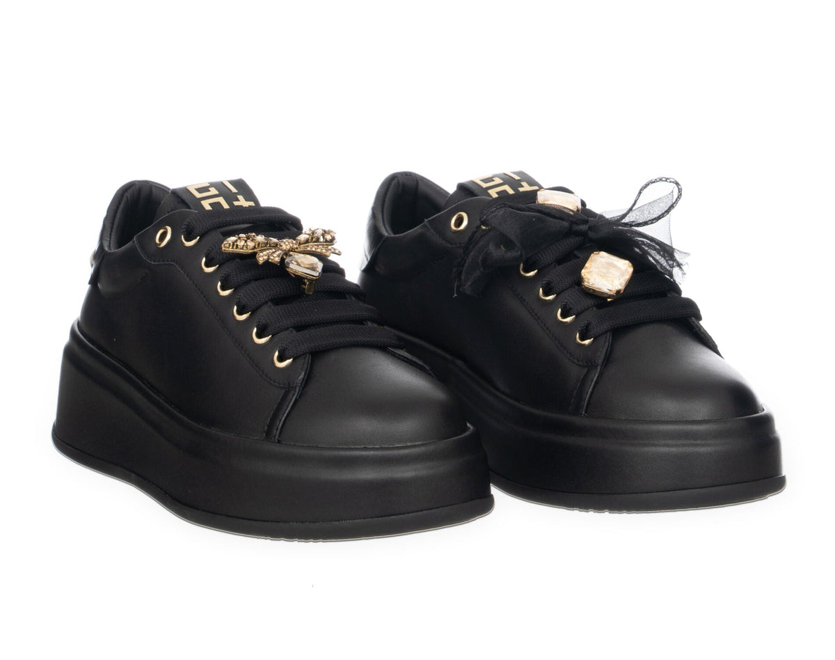 SNEAKERS PELLE GIO+ NERA CHARMS