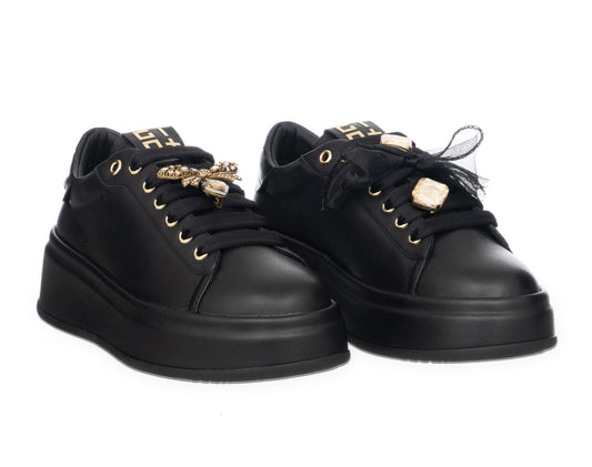 SNEAKERS PELLE GIO+ NERA CHARMS