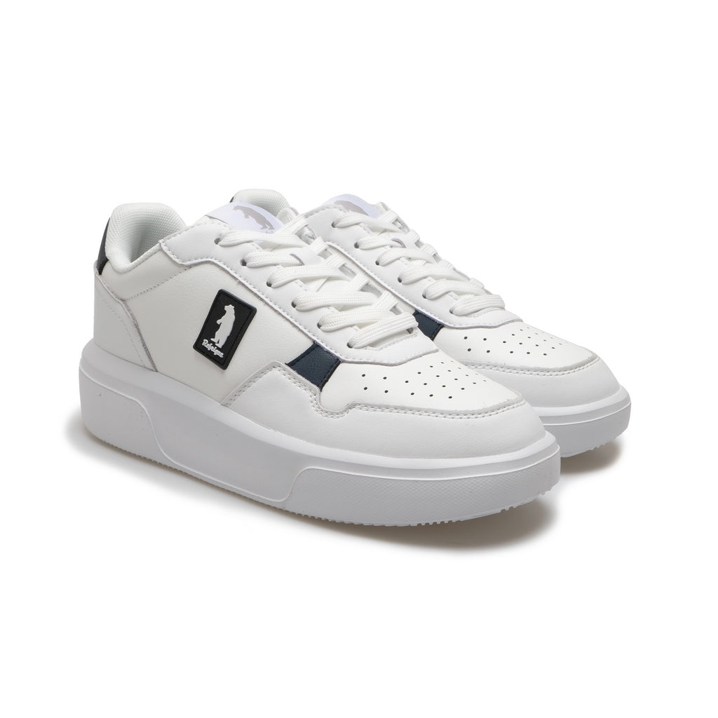 SNEAKERS  BIANCA DETTAGLI BLU