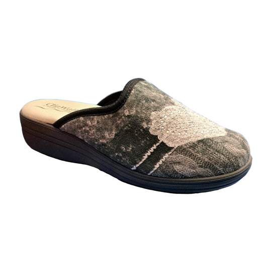 PANTOFOLE CLIAWALK CUORE ANTRACITE