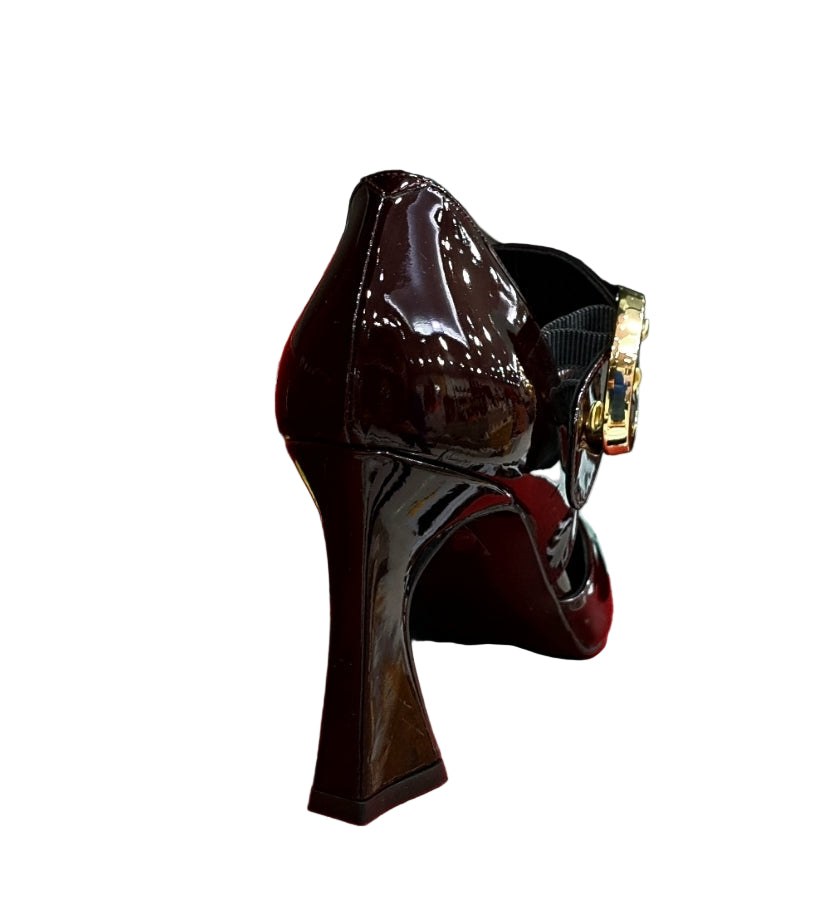 DECOLLETE' VERNICE ALBANO BORDEAUX SCURO