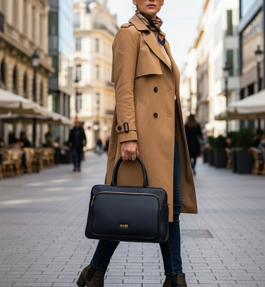 BORSE A MANO PELLE VOYAGER M*BRC BY MASSIMO BRACCIALINI NERA