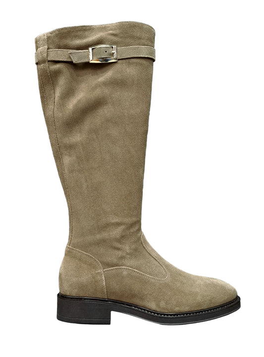 STIVALI SUEDE NEROGIARDINI FIBBIA DECORATIVA ARGILLA