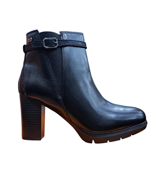 STIVALETTI PELLE ELASTICO VALLEVERDE NERO