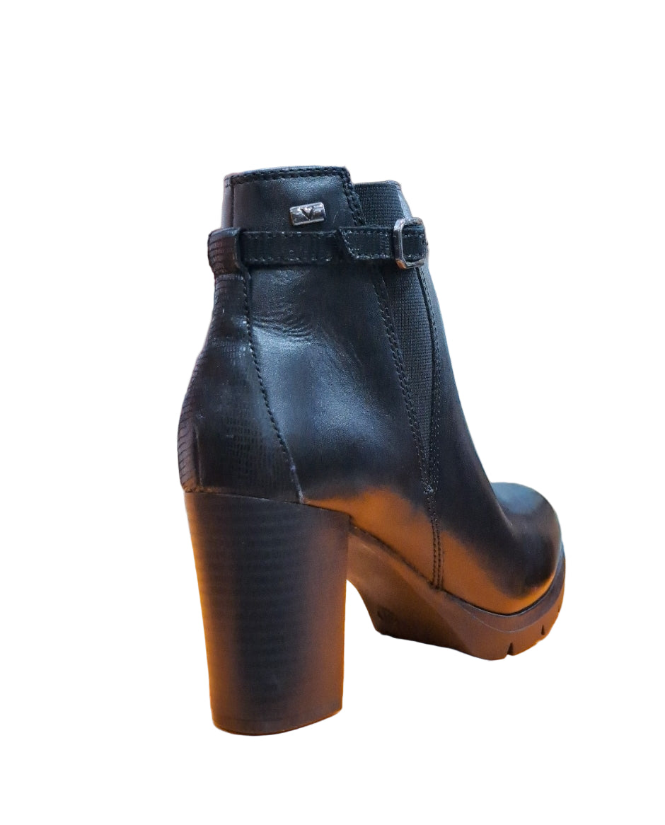 STIVALETTI PELLE ELASTICO VALLEVERDE NERO