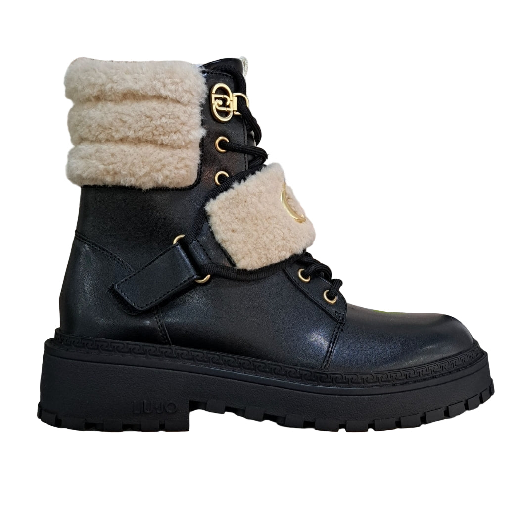 ANFIBI PELLE E TESSUTO LIU JO NERO