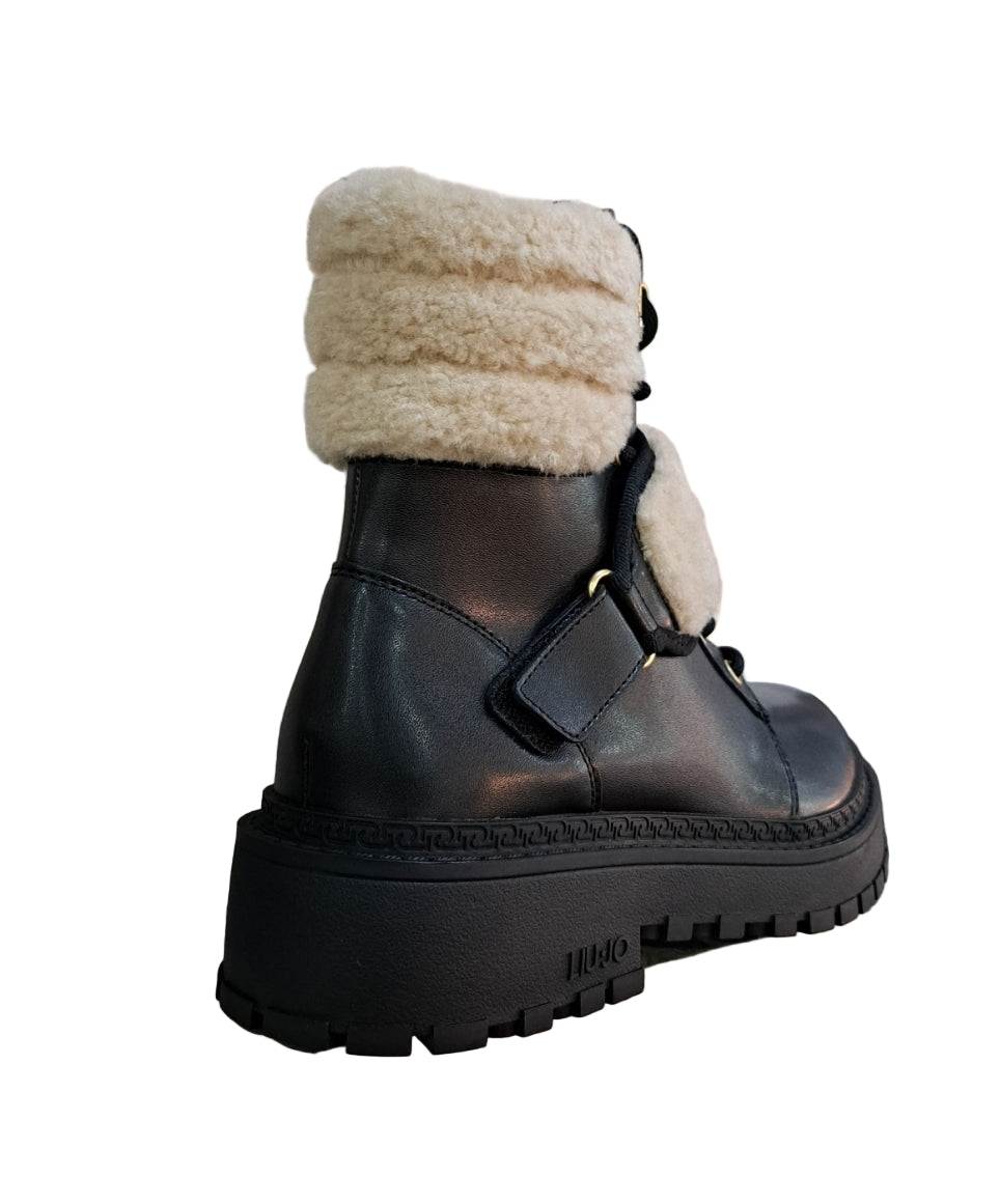 ANFIBI PELLE E TESSUTO LIU JO NERO