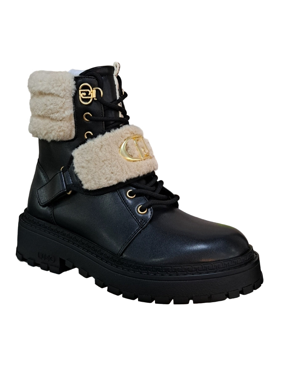 ANFIBI PELLE E TESSUTO LIU JO NERO