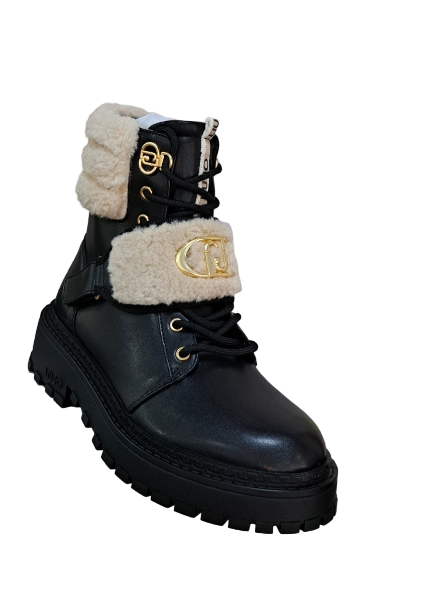 ANFIBI PELLE E TESSUTO LIU JO NERO