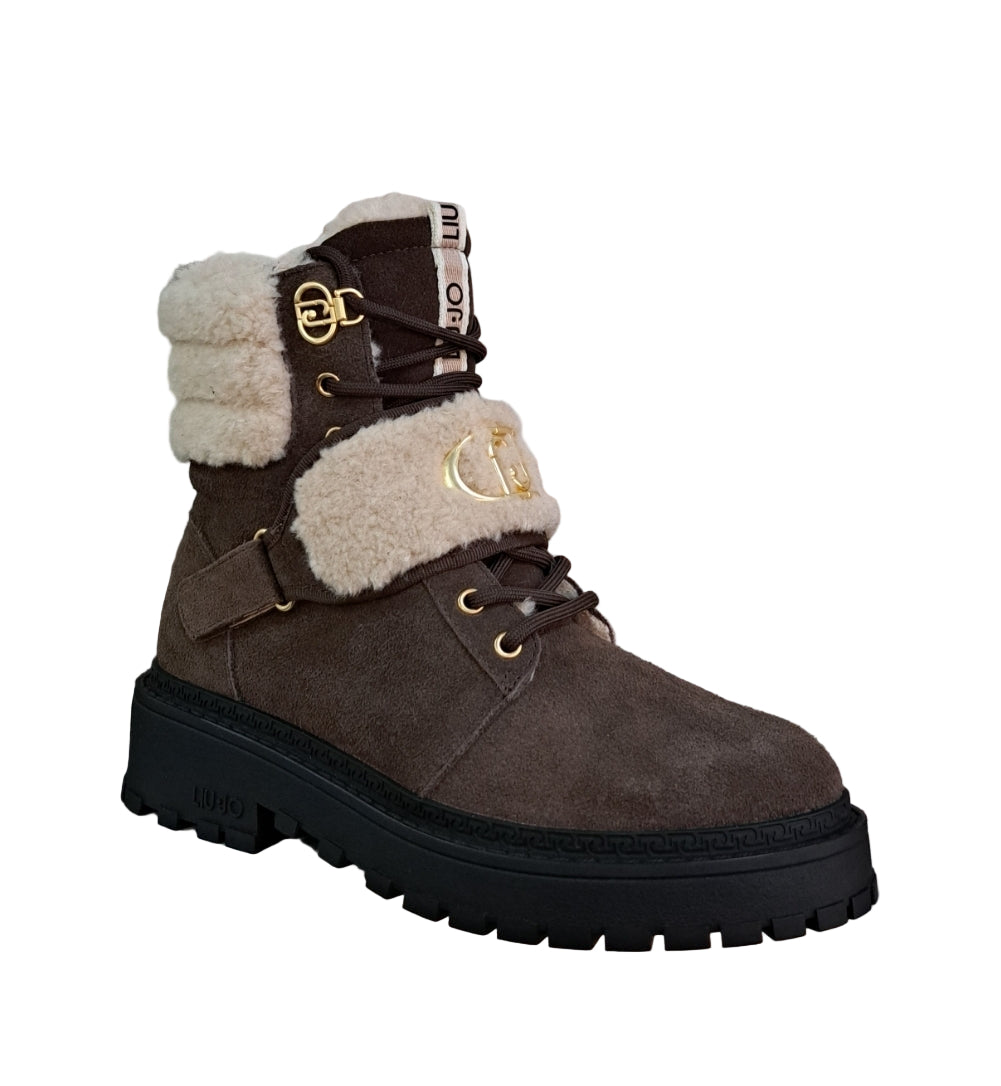 ANFIBI PELLE E TESSUTO LIU JO MARRONE