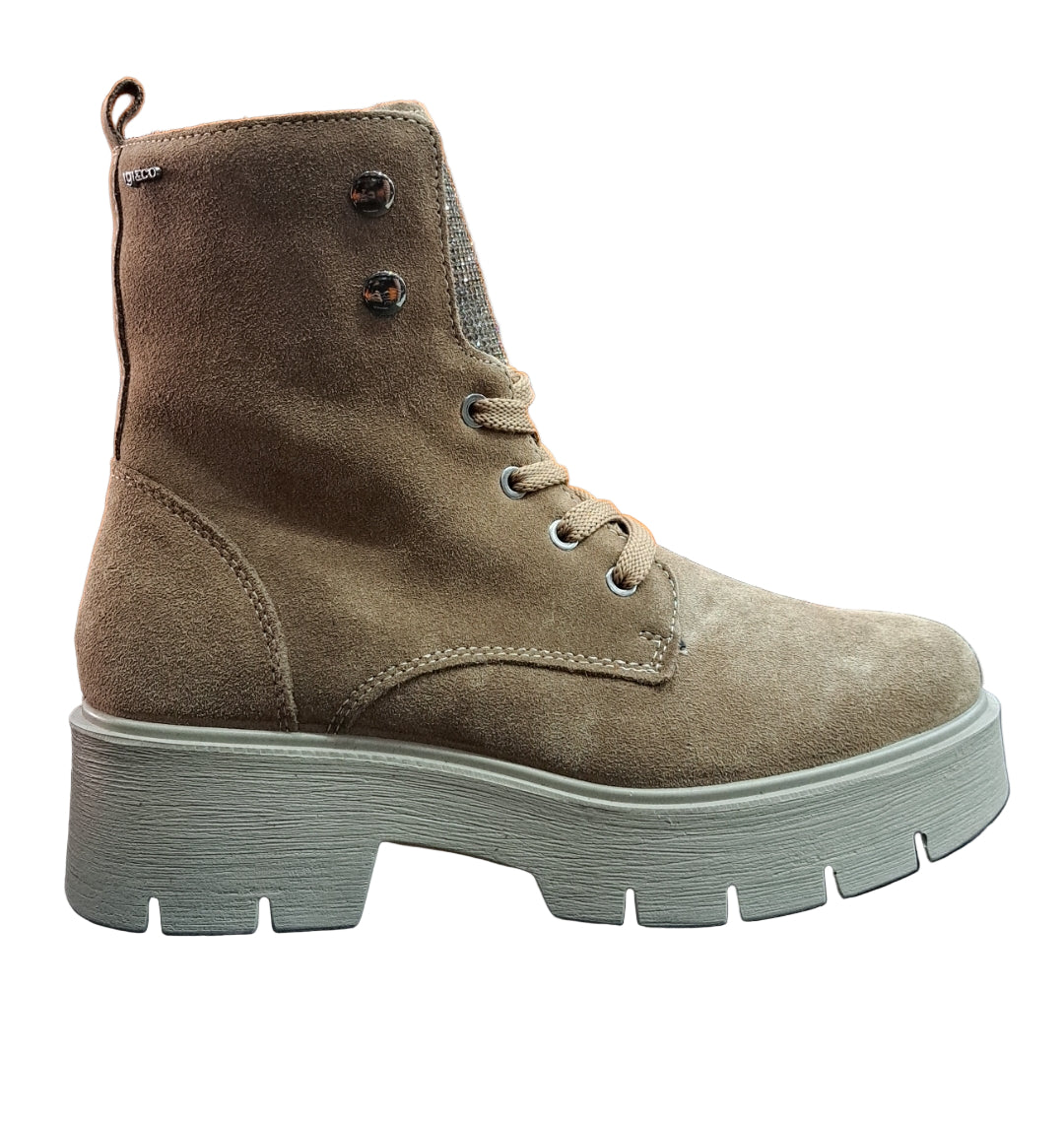 ANFIBI PELLE SCAMOSCIATA STRASS IGI&CO FANGO