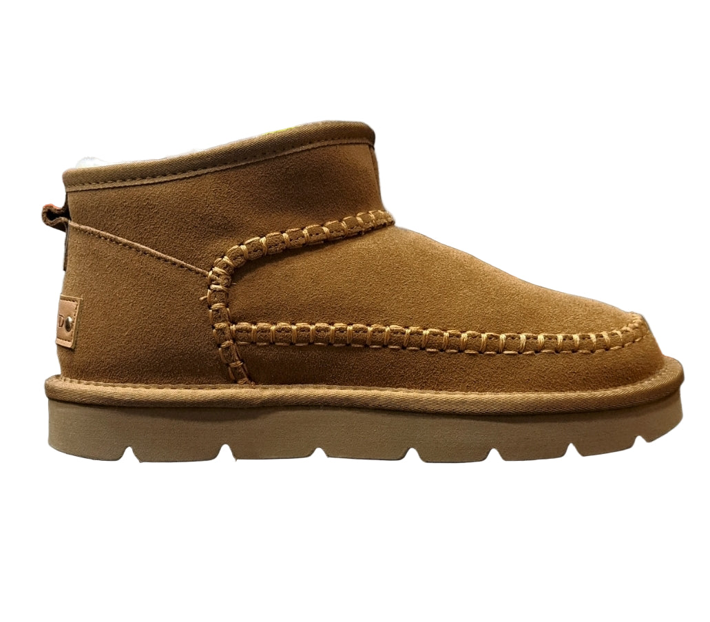 STIVALETTI PELLE SCAMOSCIATA E PELUCHE CHAB GRUNLAND NOCCIOLA