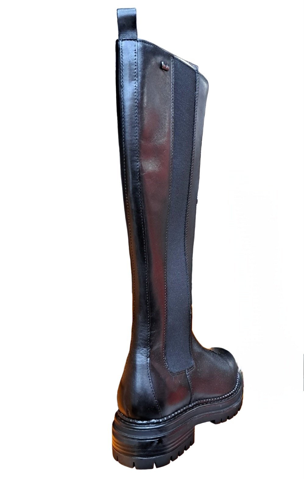 STIVALI PELLE ELASTICO VALLEVERDE NERO