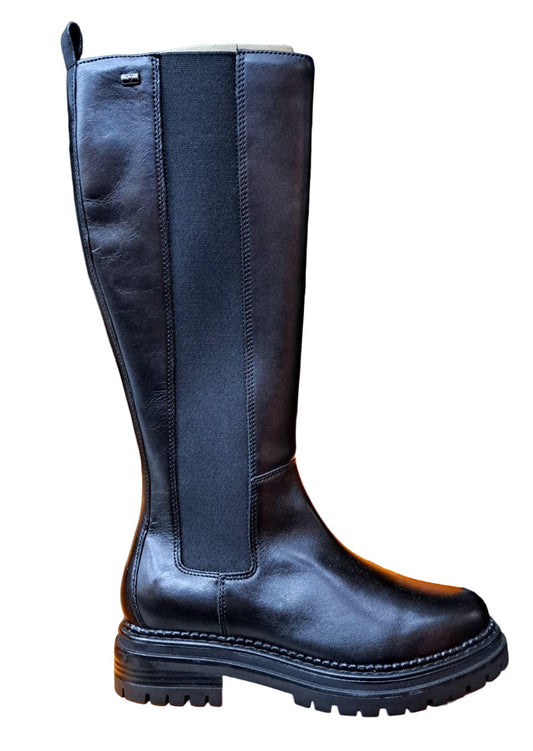 STIVALI PELLE ELASTICO VALLEVERDE NERO