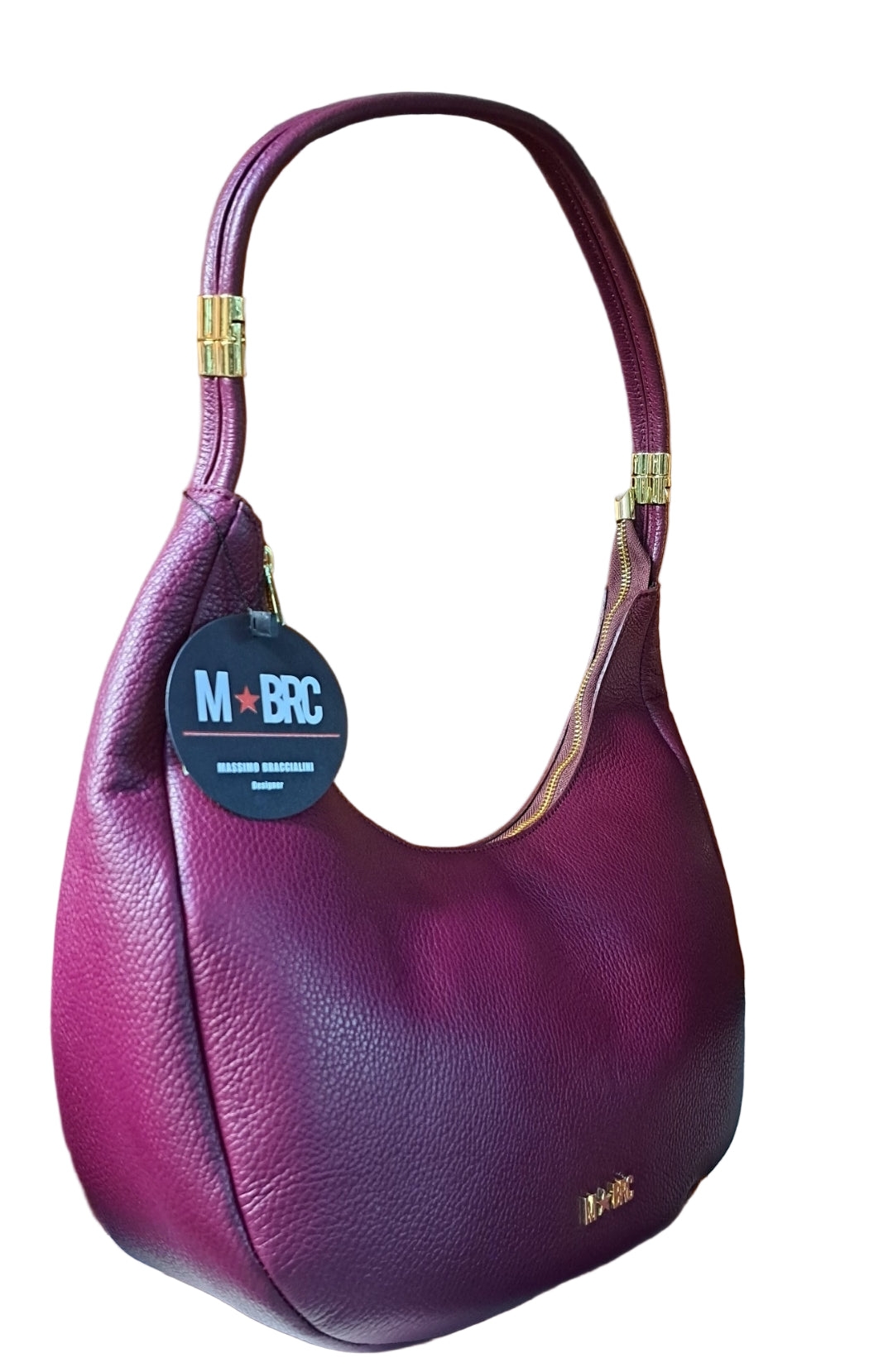 BORSE A SPALLA TUBOLAR M*BRC BY MASSIMO BRACCIALINI BORDEAUX GRANDE