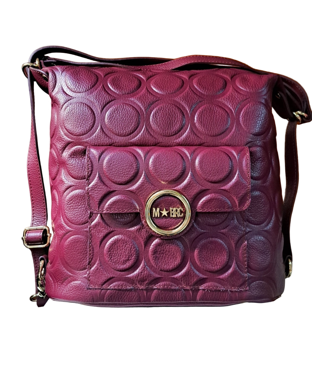 TRACOLLE ZAINI SFERA PELLE M*BRC BY MASSIMO BRACCIALINI BORDEAUX