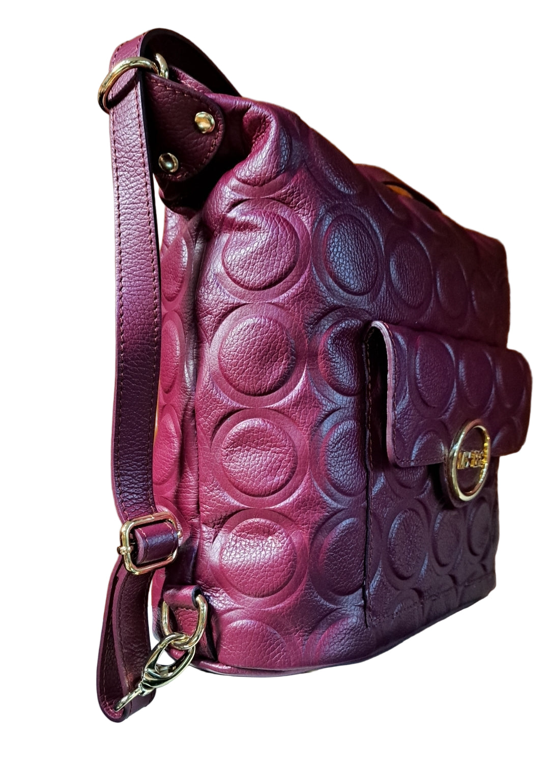 TRACOLLE ZAINI SFERA PELLE M*BRC BY MASSIMO BRACCIALINI BORDEAUX