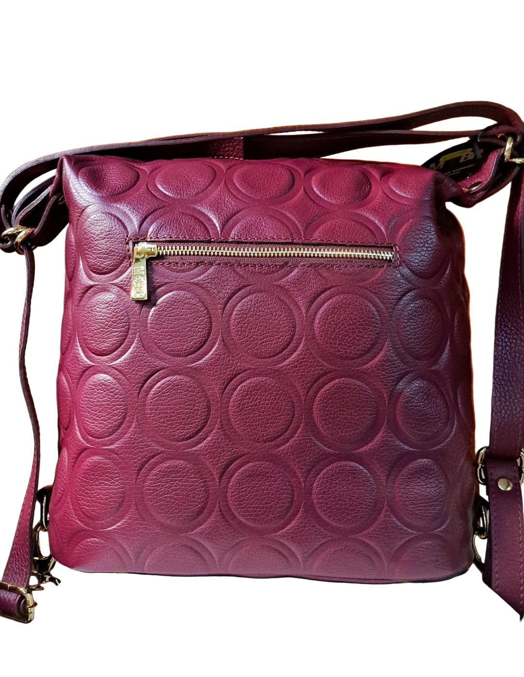 TRACOLLE ZAINI SFERA PELLE M*BRC BY MASSIMO BRACCIALINI BORDEAUX