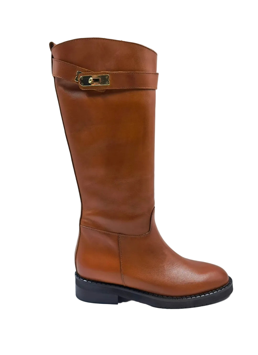 STIVALI PELLE MADE IN ITALY CUOIO