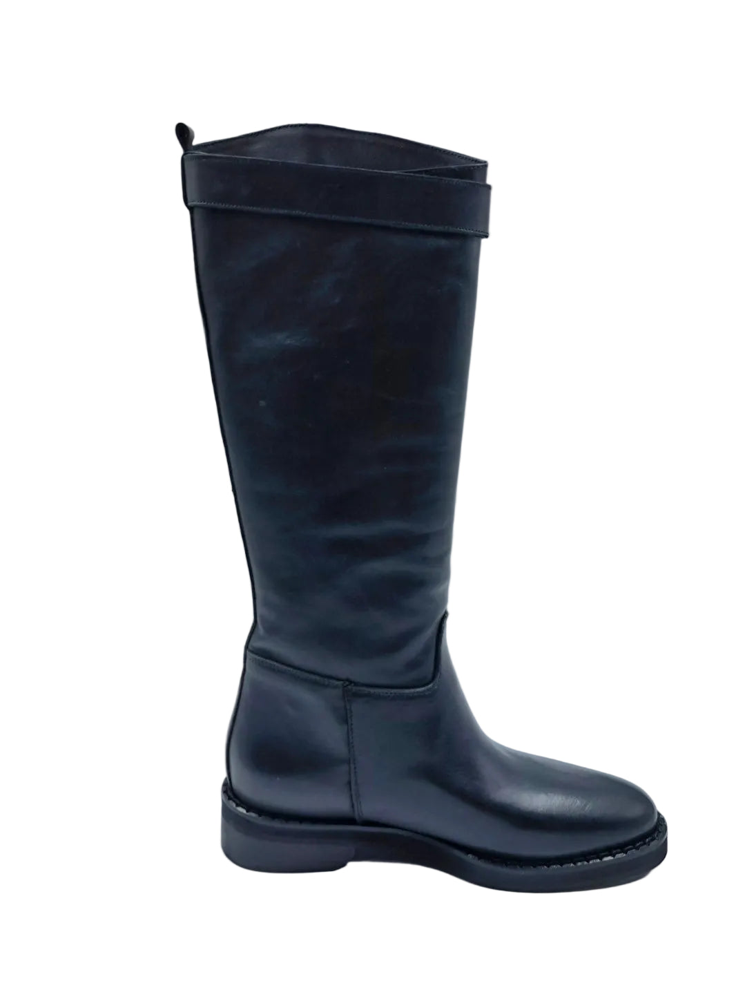 STIVALI PELLE MADE IN ITALY NERO