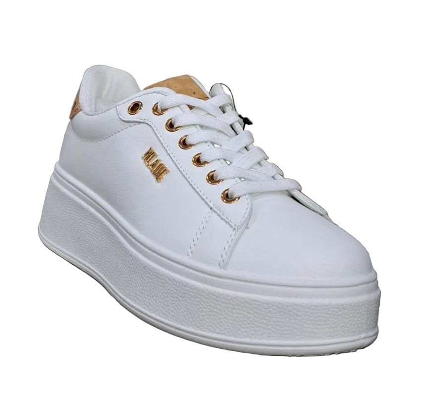 SNEAKERS ALVIERO MARTINI PLATFORM BIANCA
