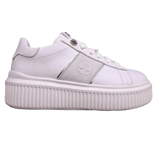 SNEAKERS PELLE JANET&JANET WHITE