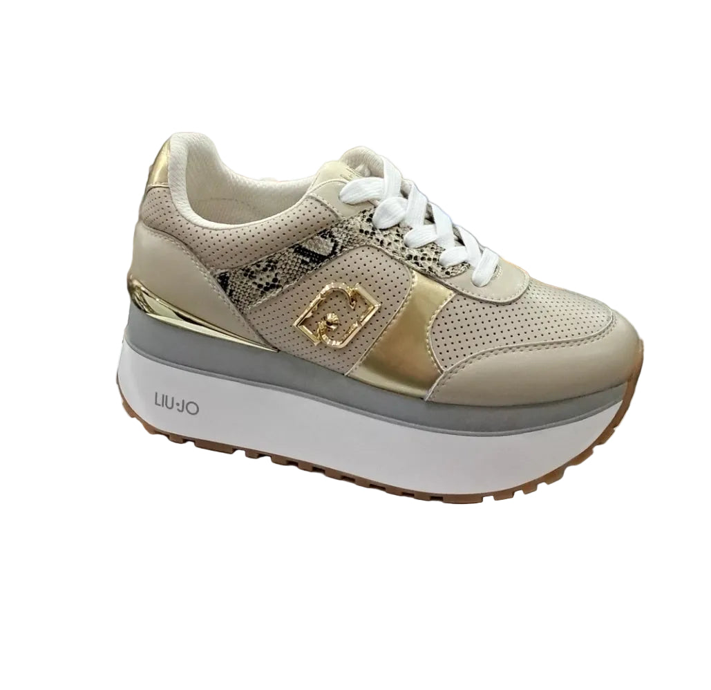 SNEAKERS PELLE DETTAGLIO PITON LIU JO NUDE
