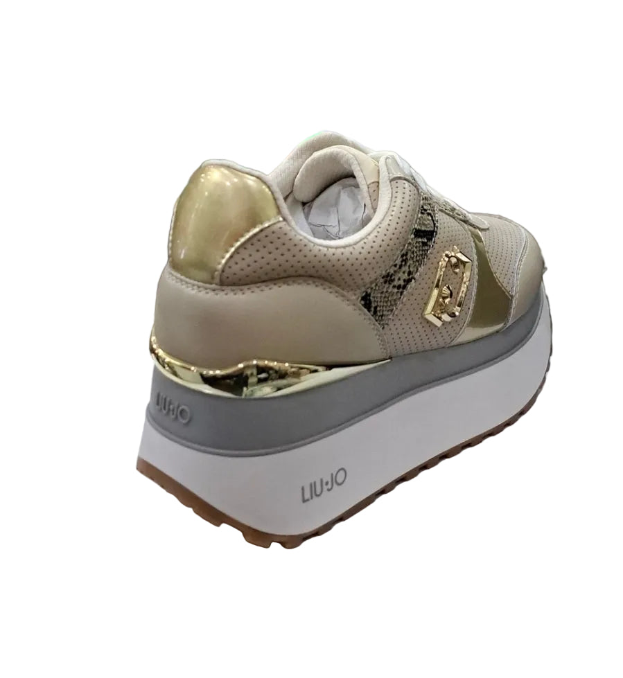 SNEAKERS PELLE DETTAGLIO PITON LIU JO NUDE