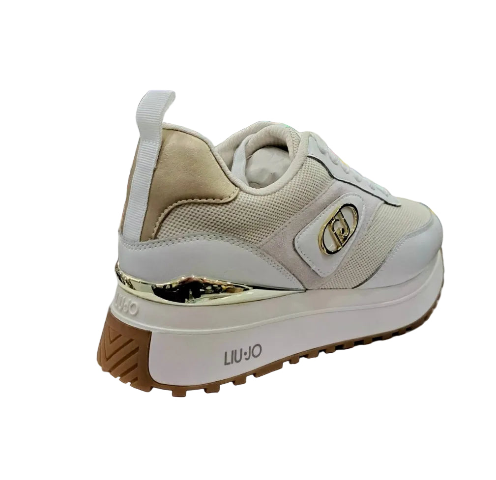 SNEAKERS PELLE E TESSUTO LIU JO WHITE