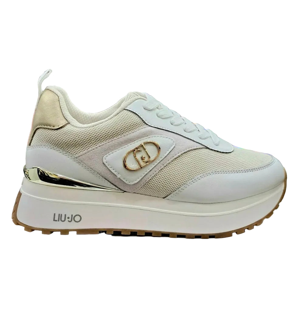 SNEAKERS PELLE E TESSUTO LIU JO WHITE