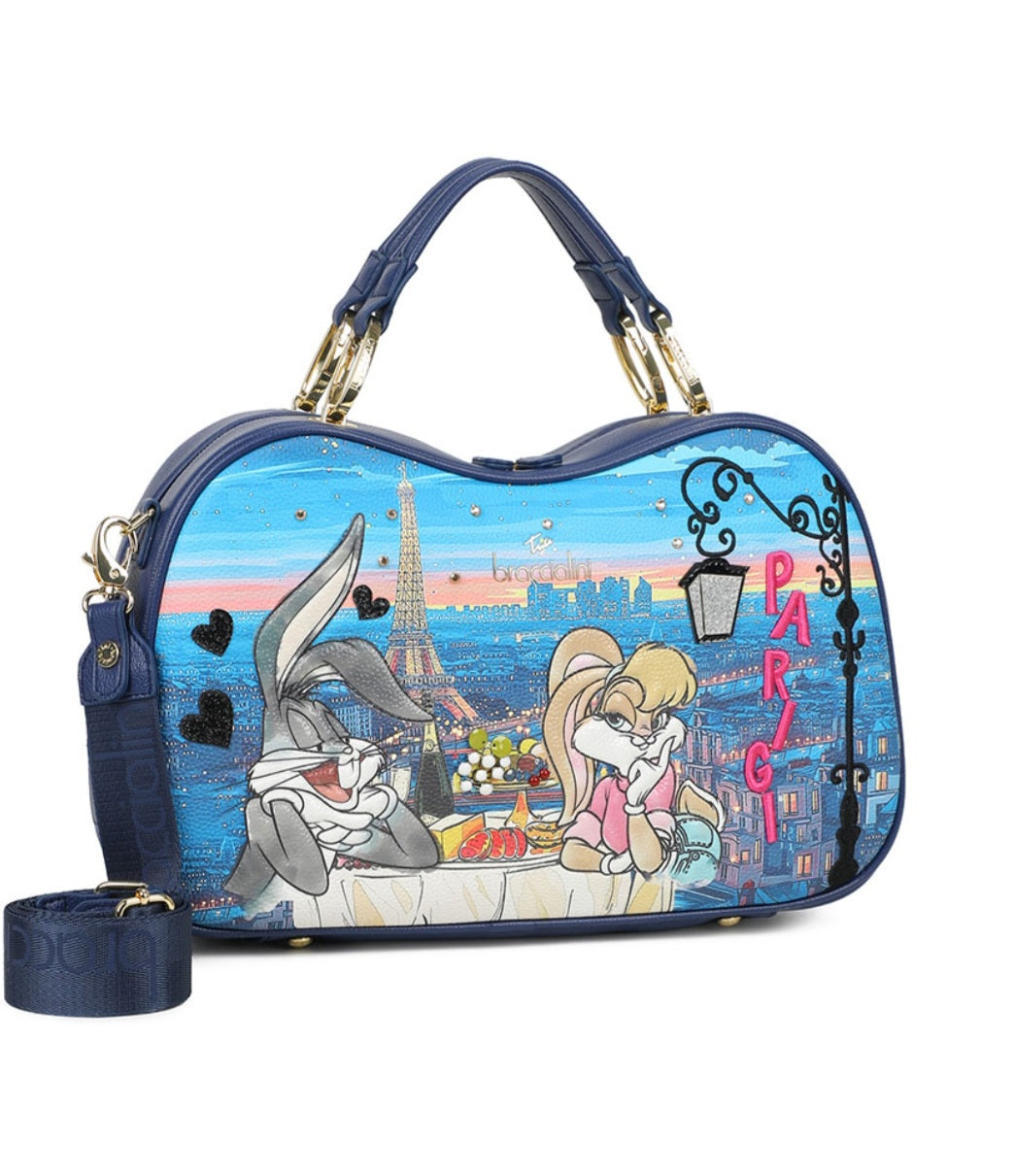 BORSE A MANO BRACCIALINI CARTOLINE LT LOONEY TUNES BUGS BUNNY E LOLA A PARIGI