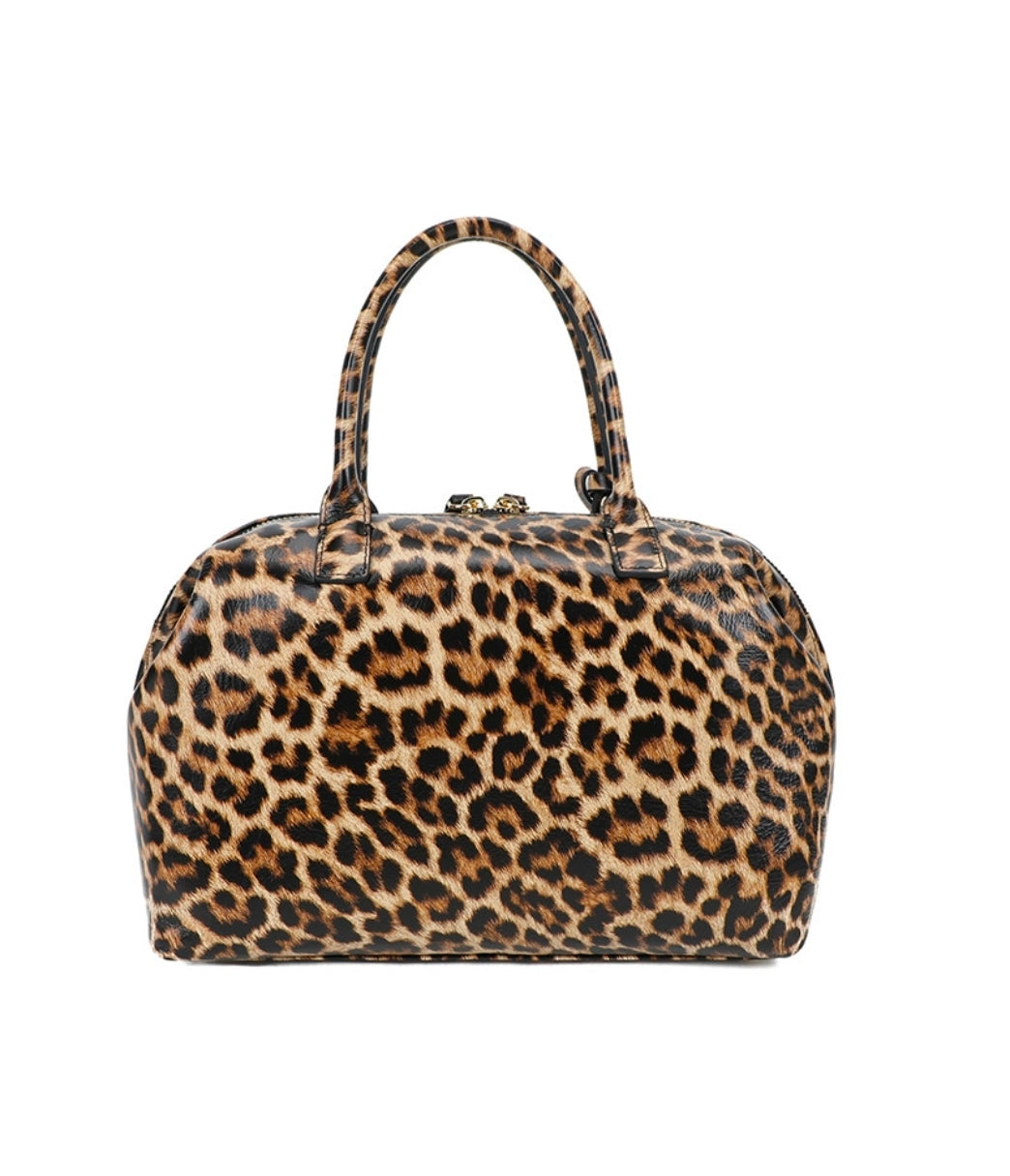 BAULETTI PELLE MICHELLE BRACCIALINI ANIMALIER MEDIO
