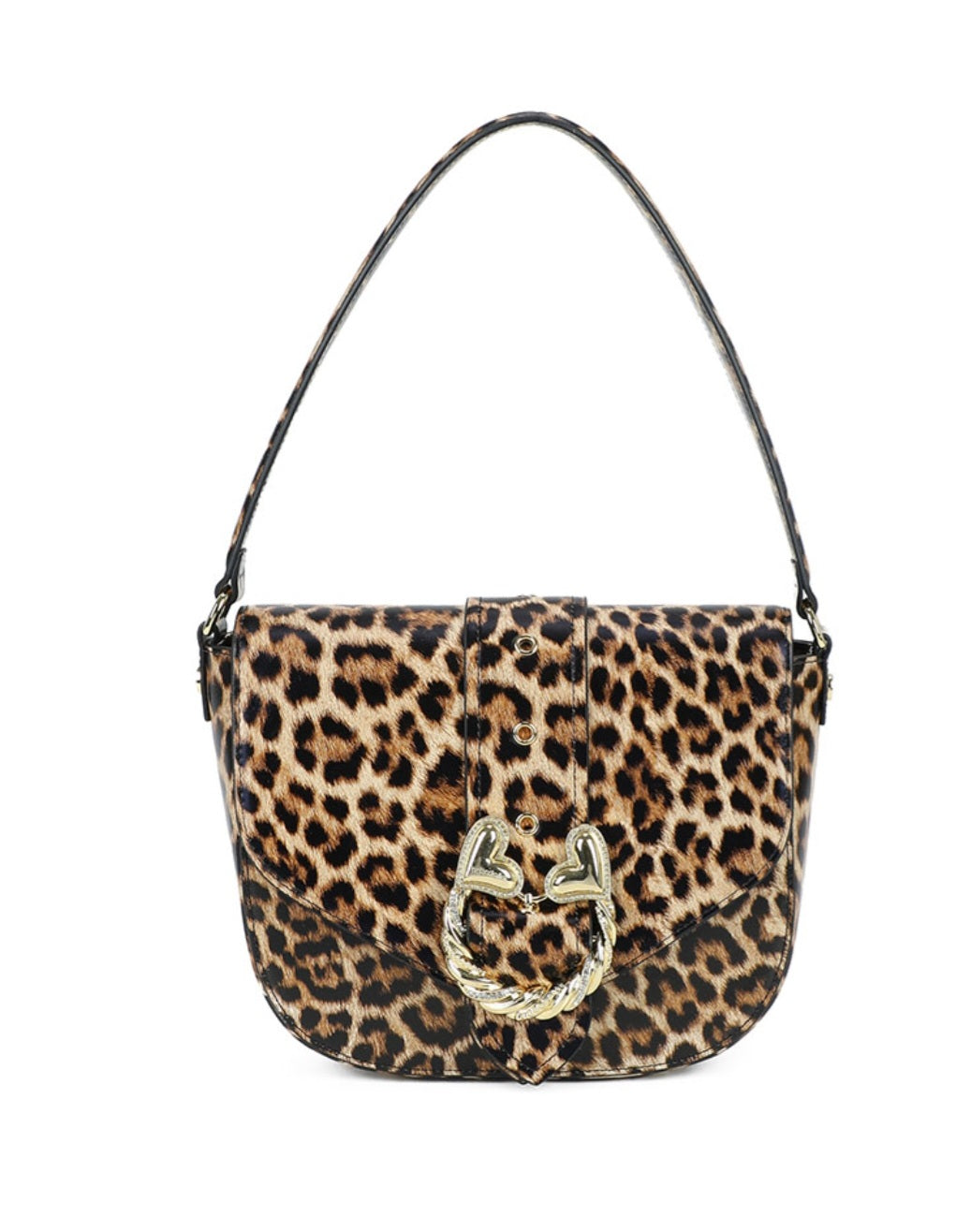 BORSE A SPALLA PELLE BRACCIALINI BAROQUE ANIMALIER MEDIA