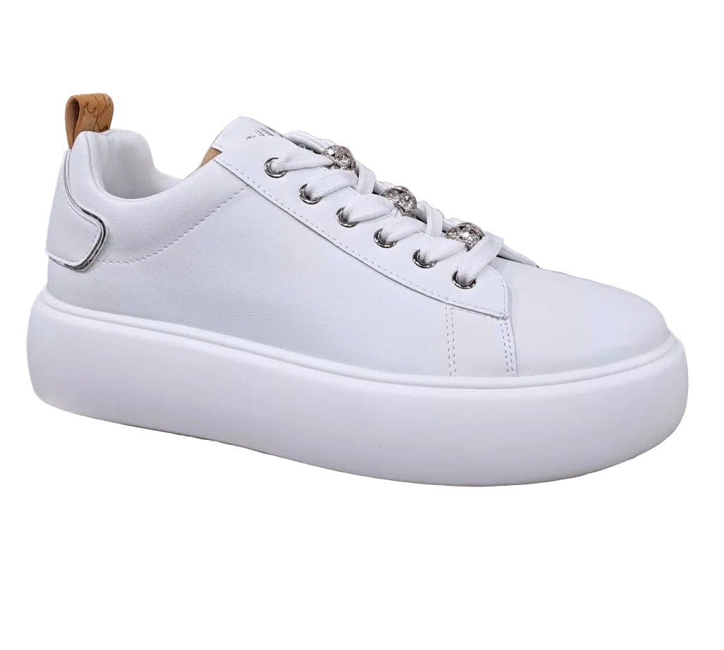 SNEAKERS ALVIERO MARTINI BIANCA CHARMS STRASS