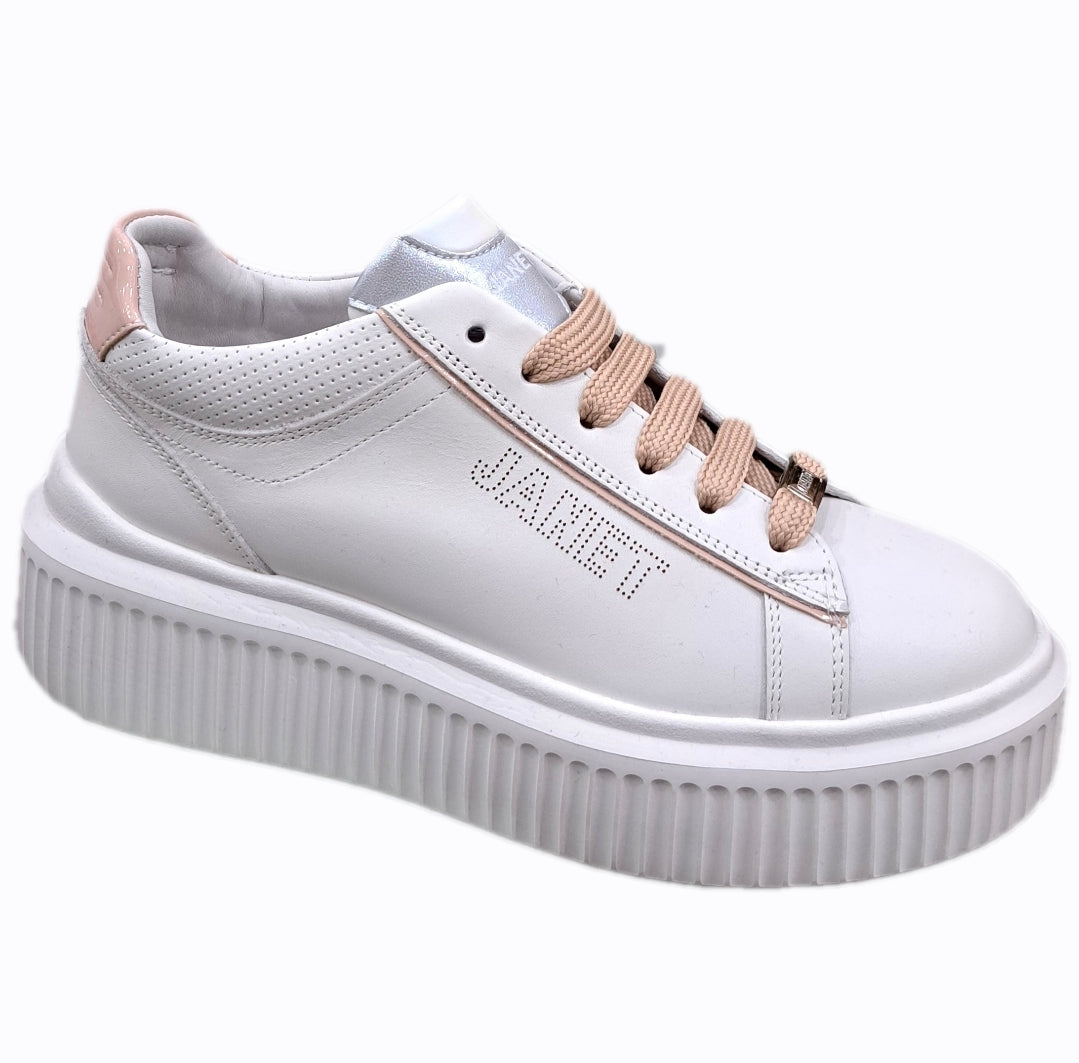 SNEAKERS PELLE JANET&JANET BIANCO ROSA