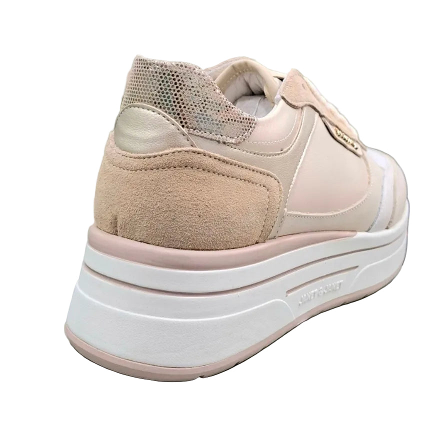 SNEAKERS PELLE JANET&JANET BEIGE E CREMA