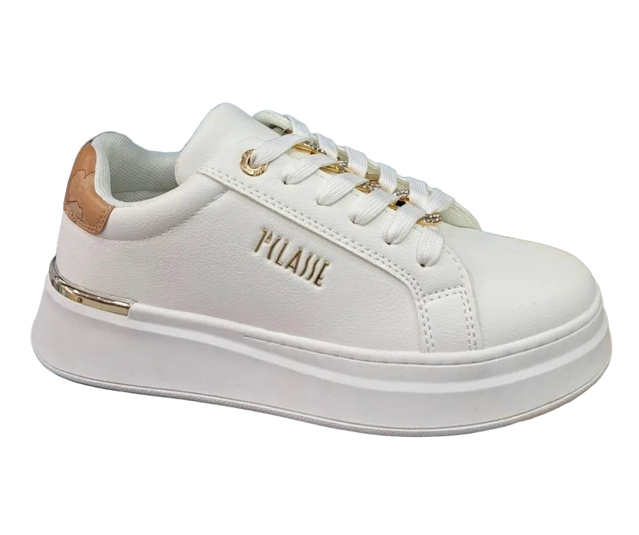 SNEAKERS STRASS DECORATIVI ALVIERO MARTINI BIANCO