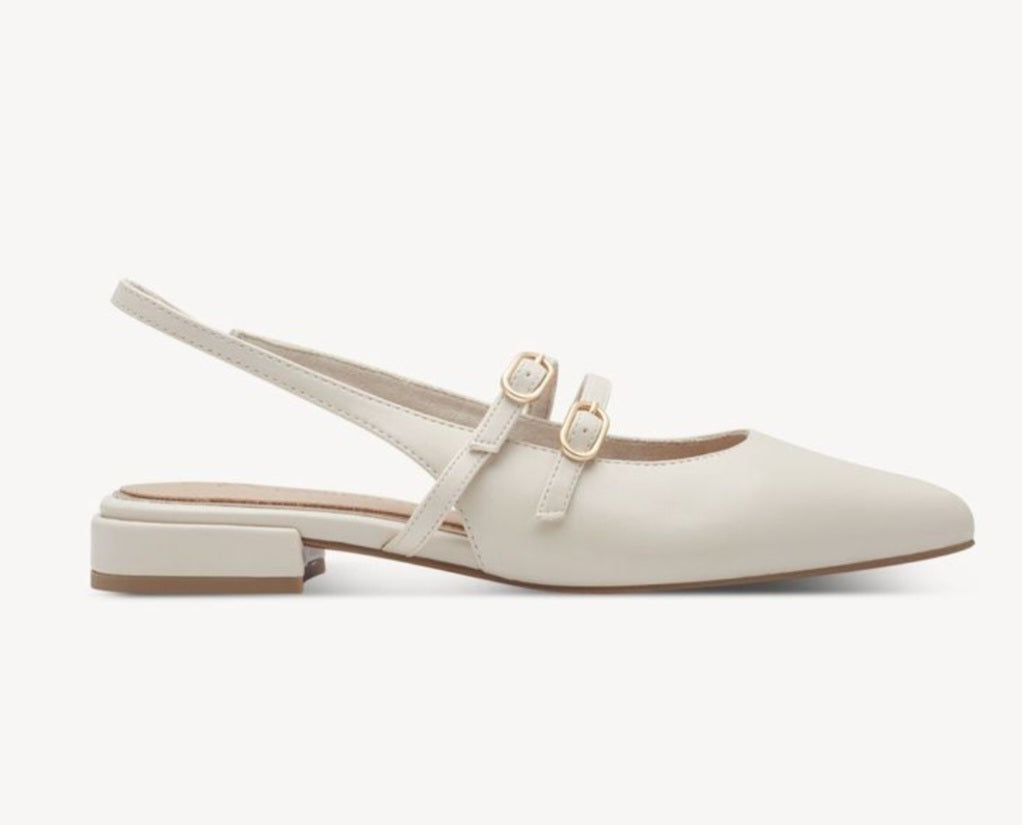 DECOLLETE' SLINGBACK MARCO TOZZI CREMA