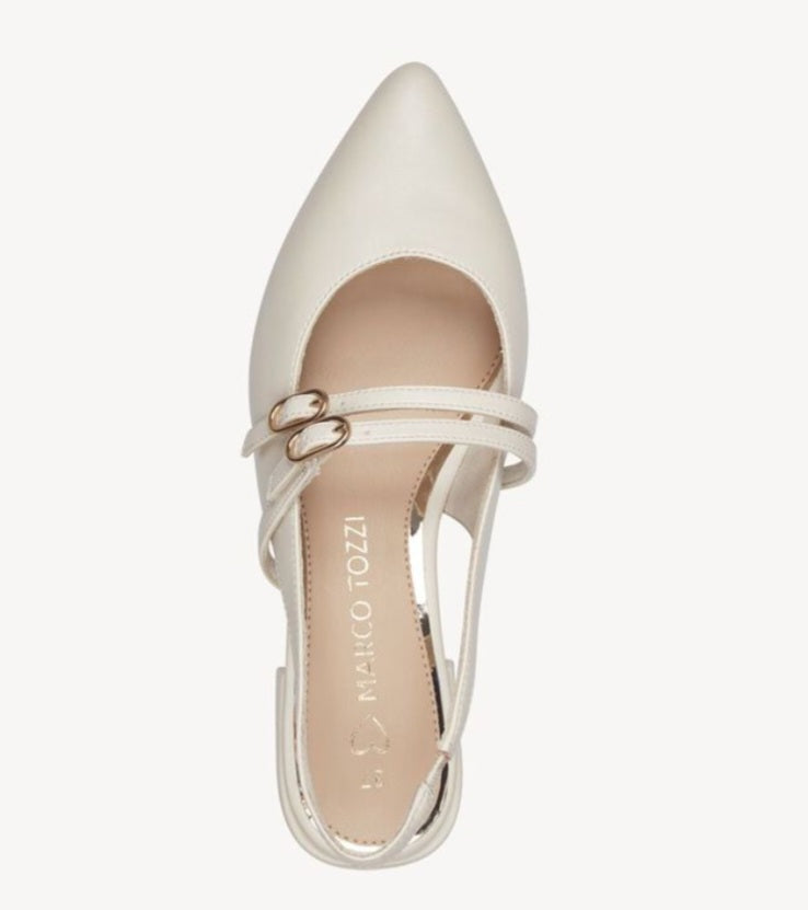 DECOLLETE' SLINGBACK MARCO TOZZI CREMA