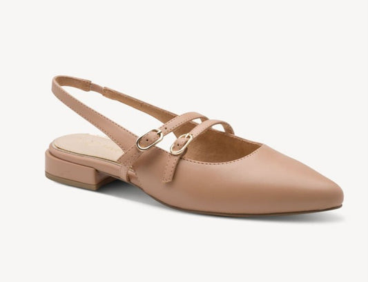 DECOLLETE' SLINGBACK MARCO TOZZI CAPPUCCINO