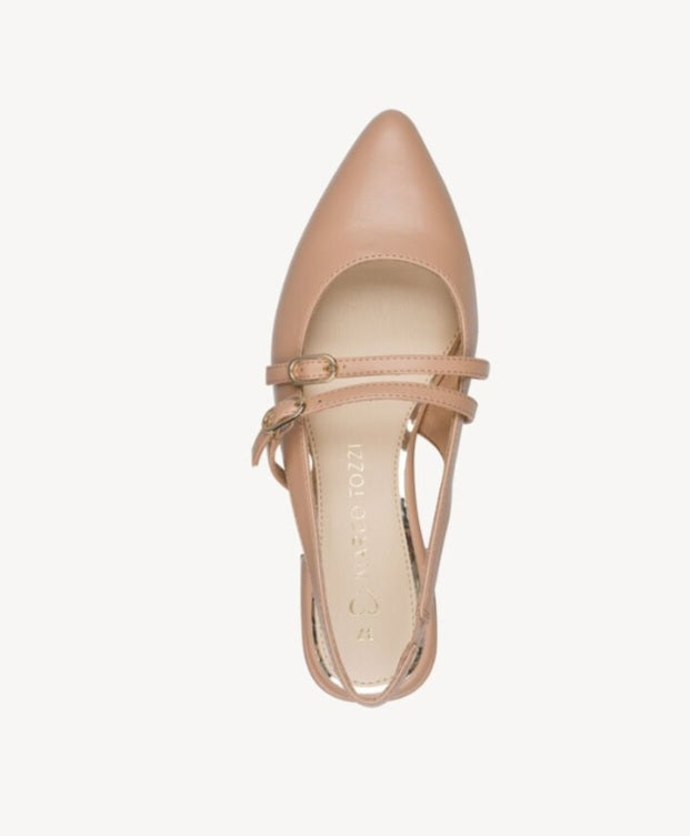DECOLLETE' SLINGBACK MARCO TOZZI CAPPUCCINO