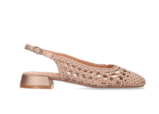 DECOLLETE' KOU PUMP BIBI LOU RICAMO RASO NUDE