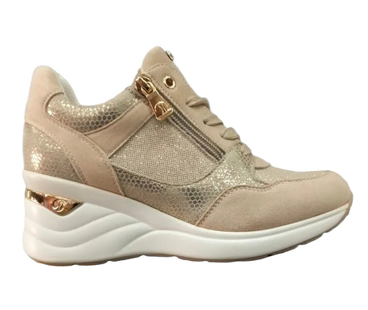 SNEAKERS INBLU ZIP PLATINO ZEPPA