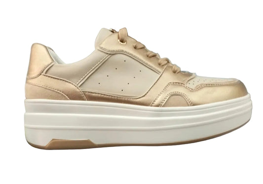 SNEAKERS INBLU MORBIDA PLATINO