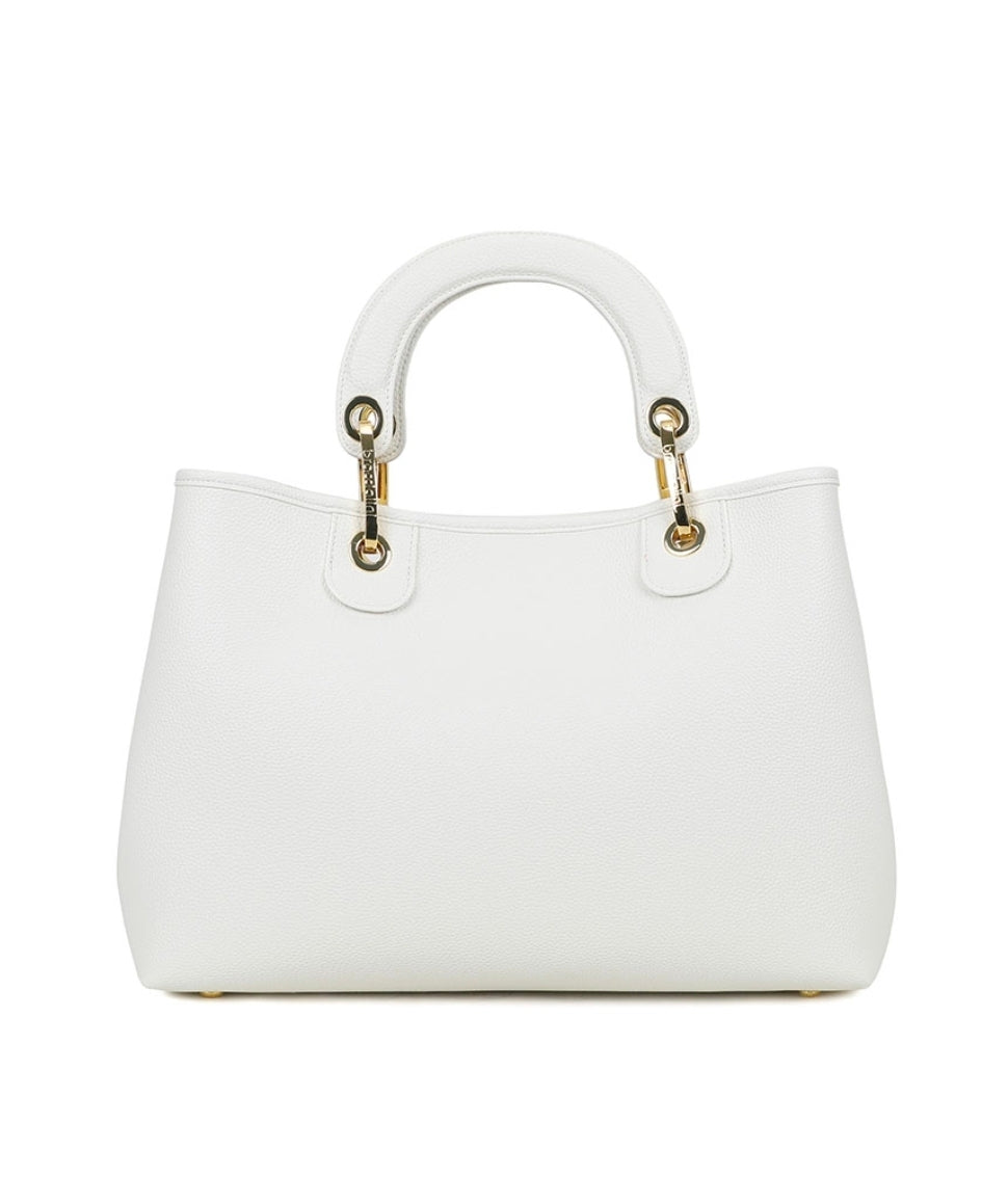 BORSE A MANO BETH JEWELS BRACCIALINI COCCINELLA STRASS WHITE GRANDE