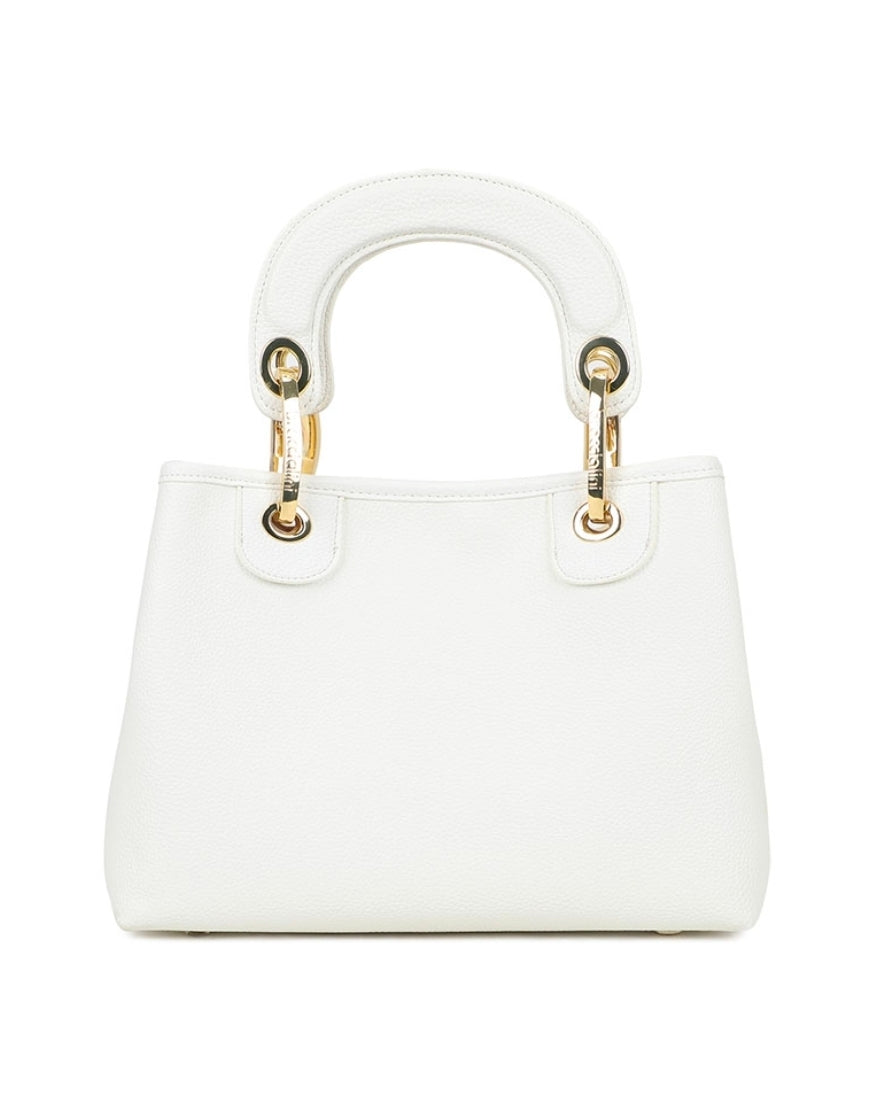 BORSE A MANO BETH JEWELS BRACCIALINI COCCINELLA STRASS WHITE PICCOLA