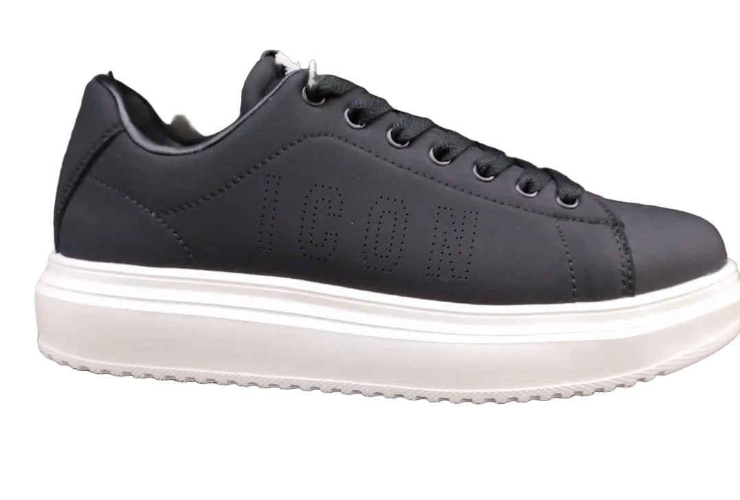 SNEAKERS BLACK MAXI LOGO ICON BLACK