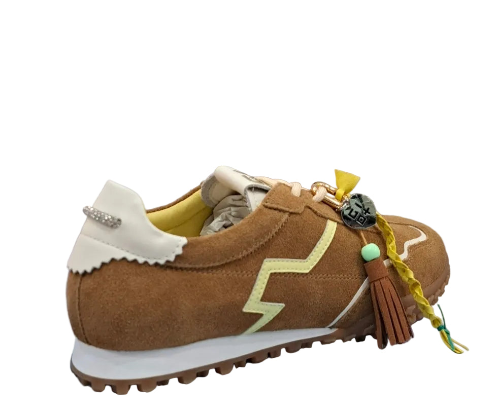 SNEAKERS PELLE SCAMOSCIATA GIO+ BROWN BASSOTTO